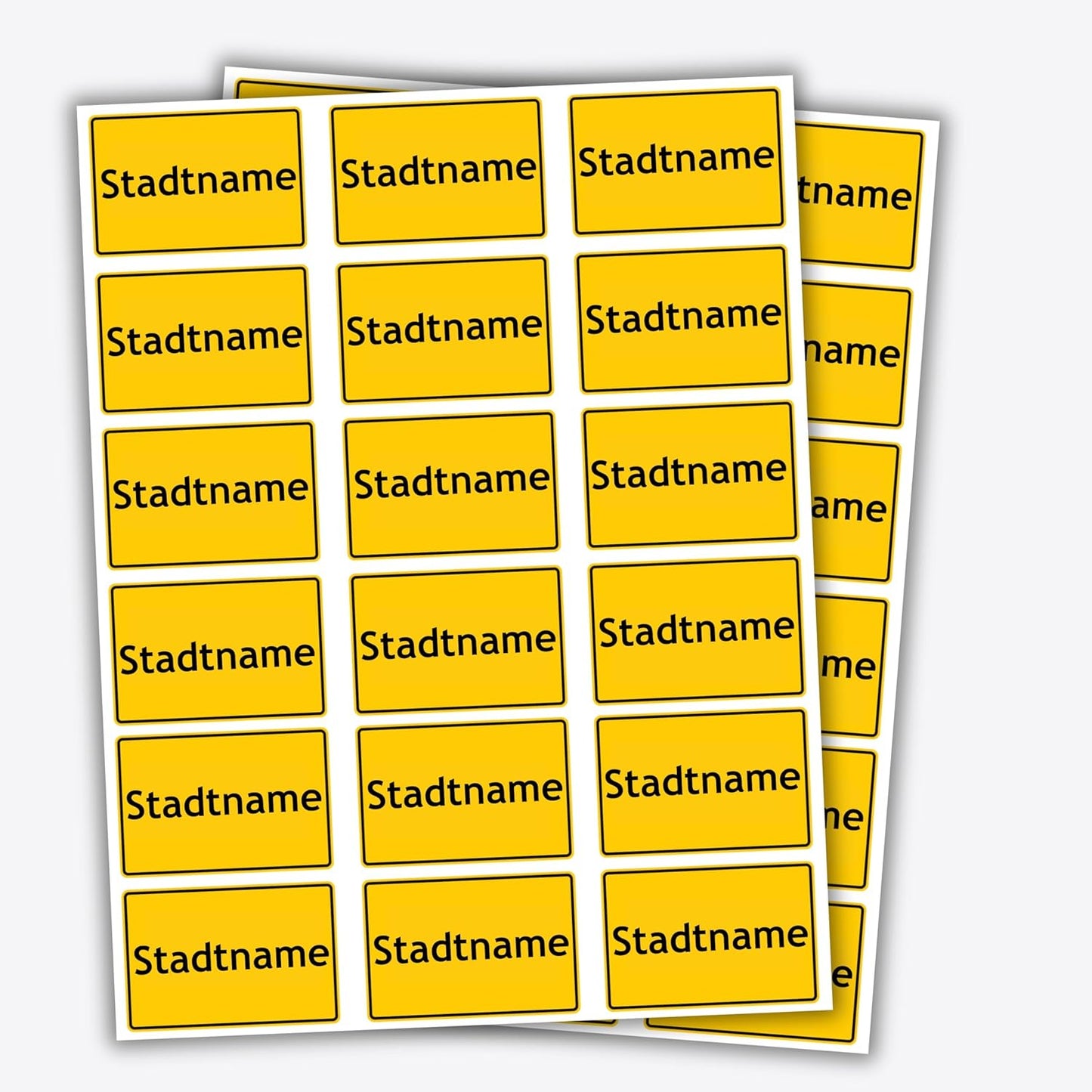 Personalisierbares Temporäres Schild Tattoo mit Wunschtext im Ortsschild – Ideal für Festivals, Hochzeiten & Veranstaltungen (Lieblingsstadt)