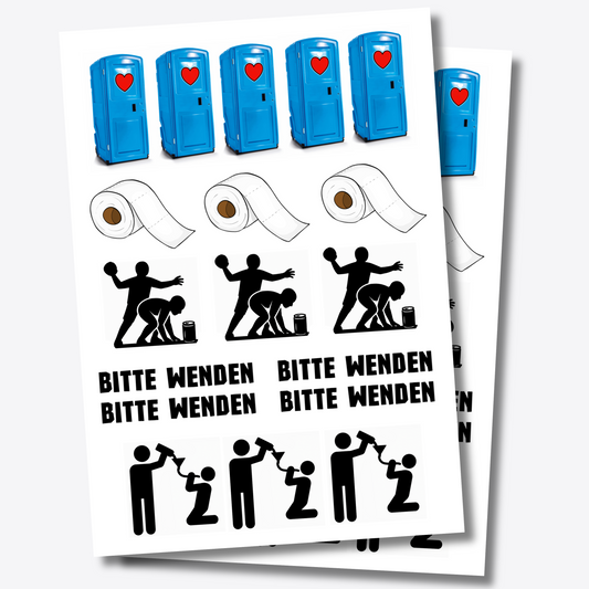 Temporäre Festival-Tattoos – Lustige Party-Motive für Festivals, Junggesellenabschiede & Events